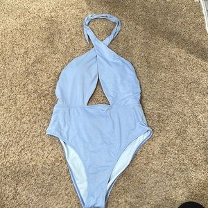 New with tags, size large, Cupshe halter one piece swimsuit